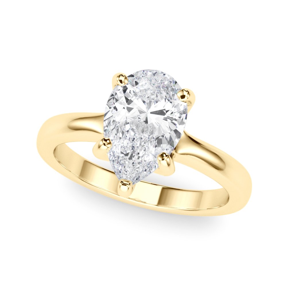 Zoe Pear Solitaire Engagement Ring