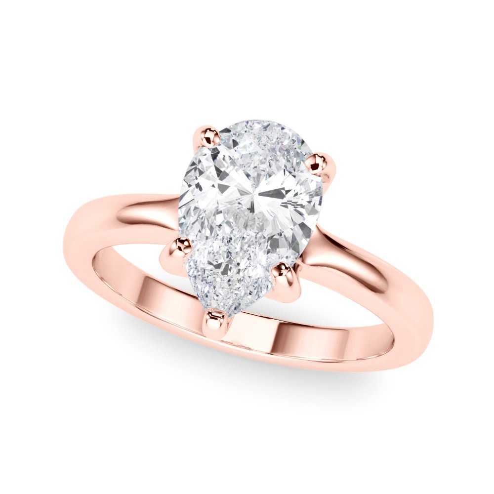 Zoe Pear Solitaire Engagement Ring