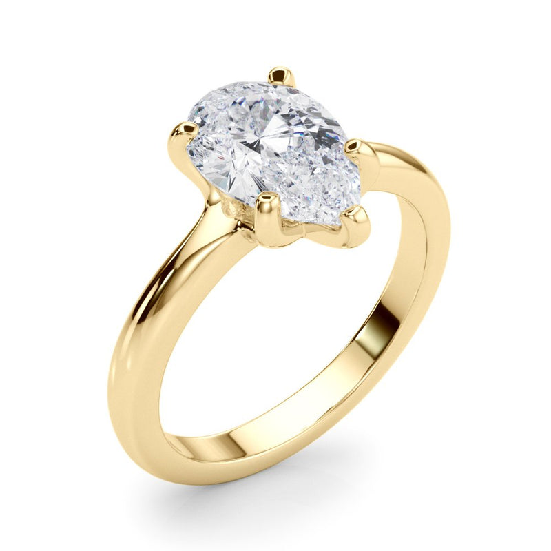 Zoe Pear Solitaire Engagement Ring