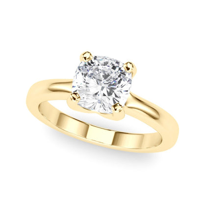 Lea Cushion Solitaire Engagement Ring
