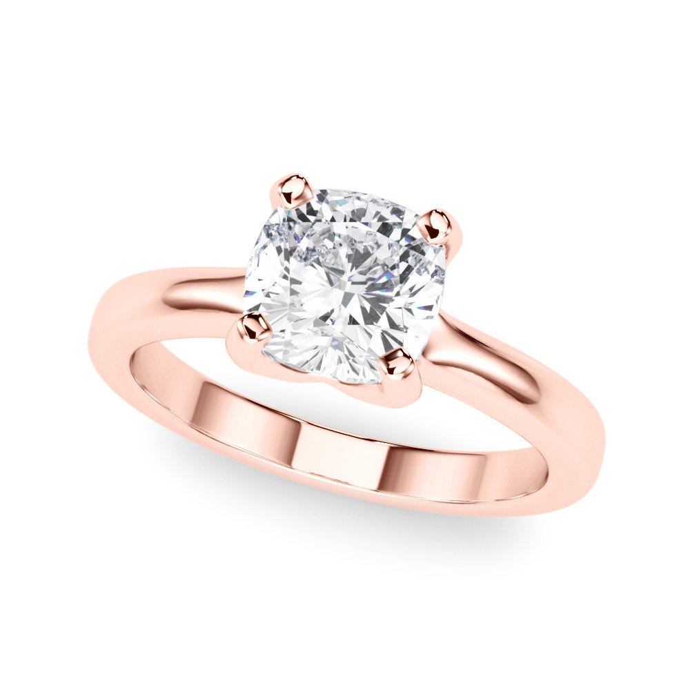 Lea Cushion Solitaire Engagement Ring