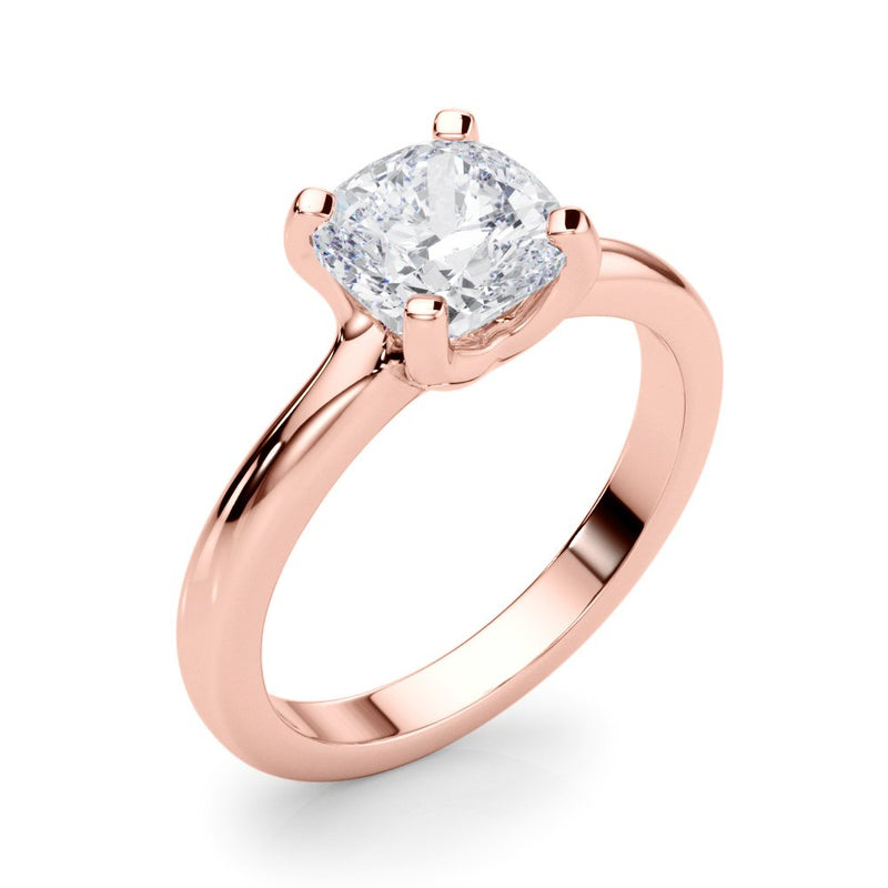 Lea Cushion Solitaire Engagement Ring
