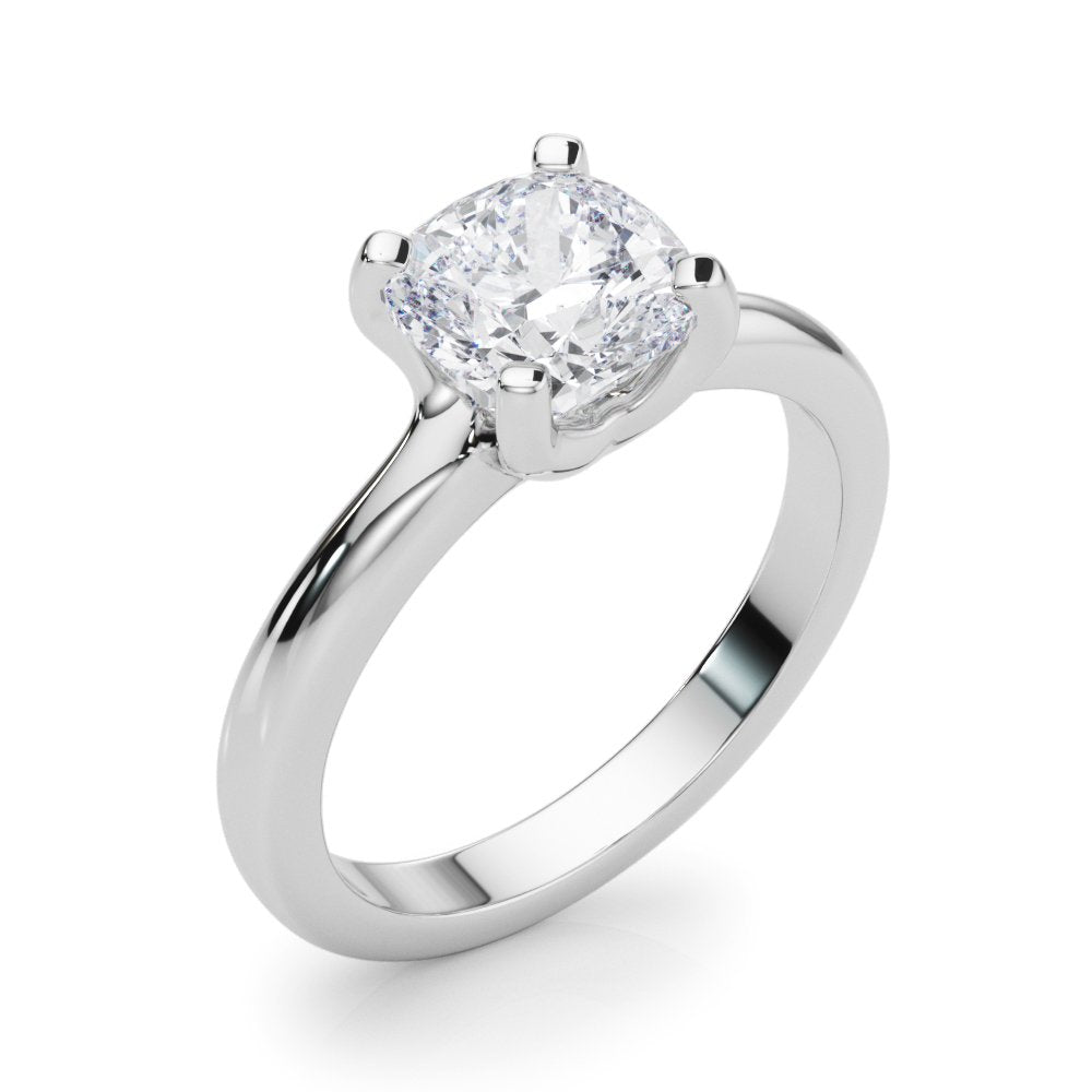 Lea Cushion Solitaire Engagement Ring