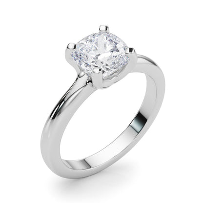Lea Cushion Solitaire Engagement Ring