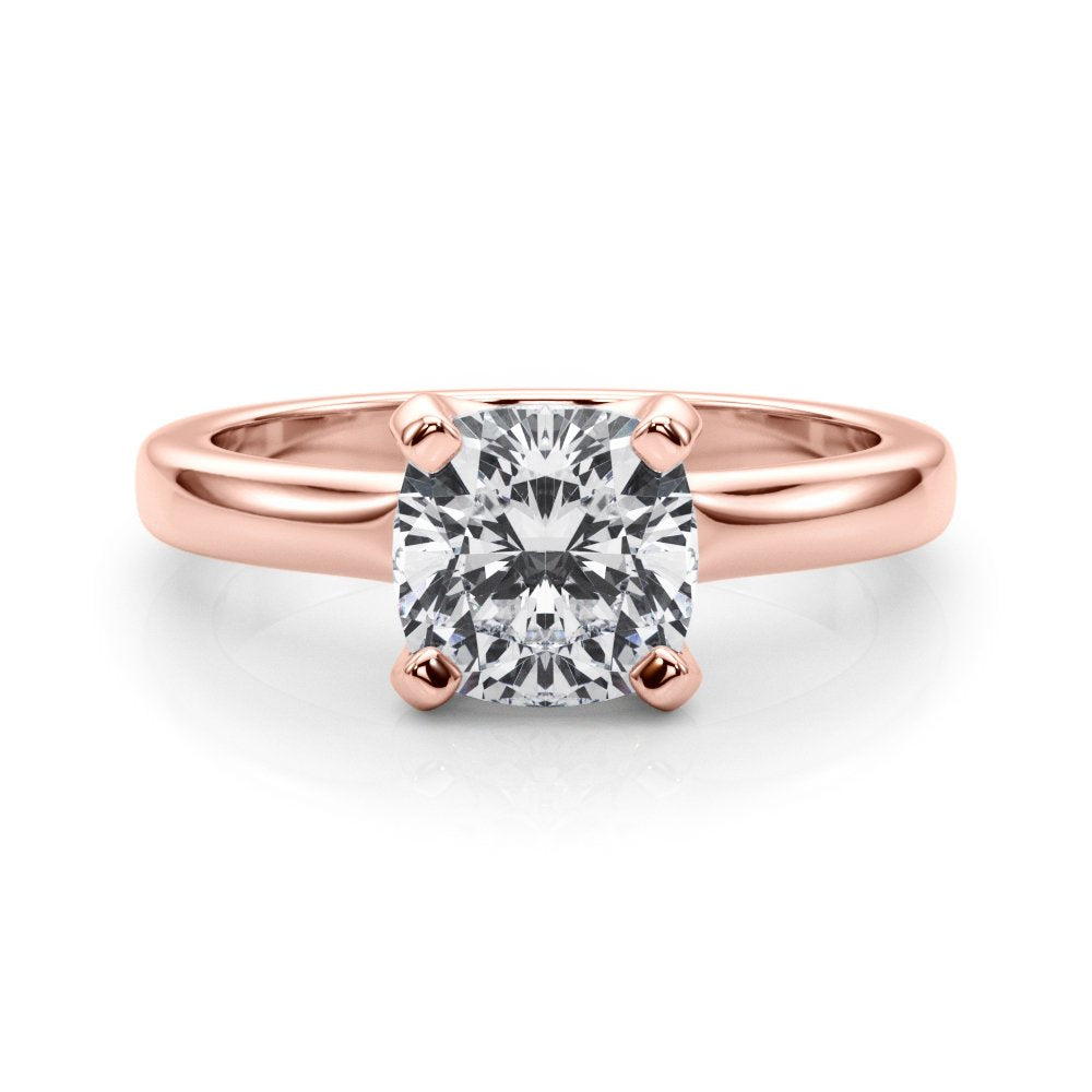Lea Cushion Solitaire Engagement Ring