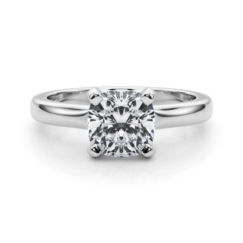 Lea Cushion Solitaire Engagement Ring