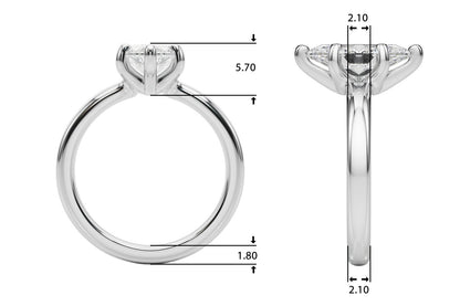 Lena Marquise Solitaire Engagement Ring