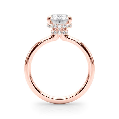 Nina Oval Hidden Halo Engagement Ring
