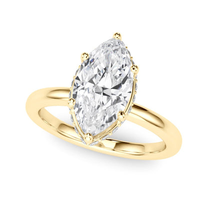 Sarah Marquise Hidden Halo Engagement Ring