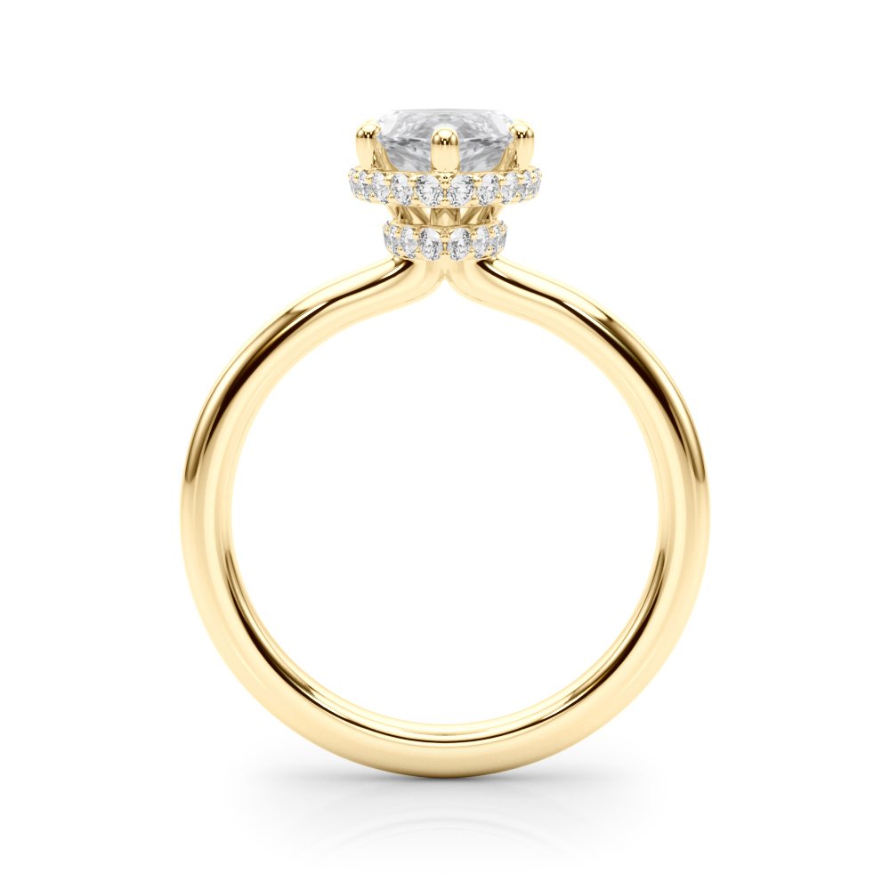 Sarah Marquise Hidden Halo Engagement Ring