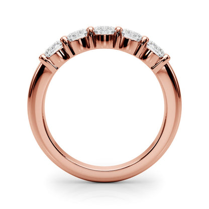 ThŽrse Five-stone Shared-prong Half-eternity Band