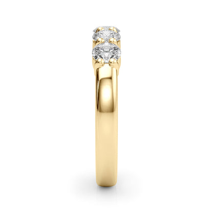 ThŽrse Five-stone Shared-prong Half-eternity Band
