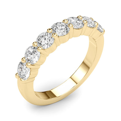 Wiolette Seven-stone Round Half-eternity Band