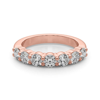 Wiolette Seven-stone Round Half-eternity Band
