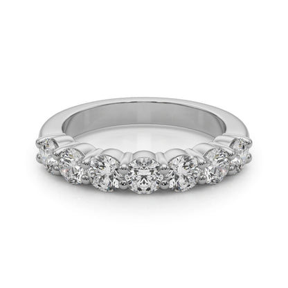 Wiolette Seven-stone Round Half-eternity Band