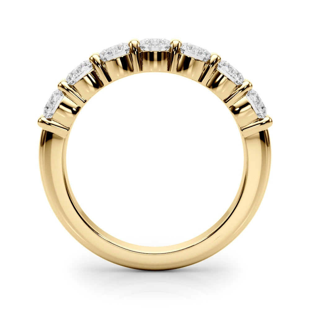 Wiolette Seven-stone Round Half-eternity Band