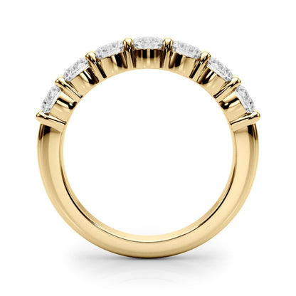 Wiolette Seven-stone Round Half-eternity Band
