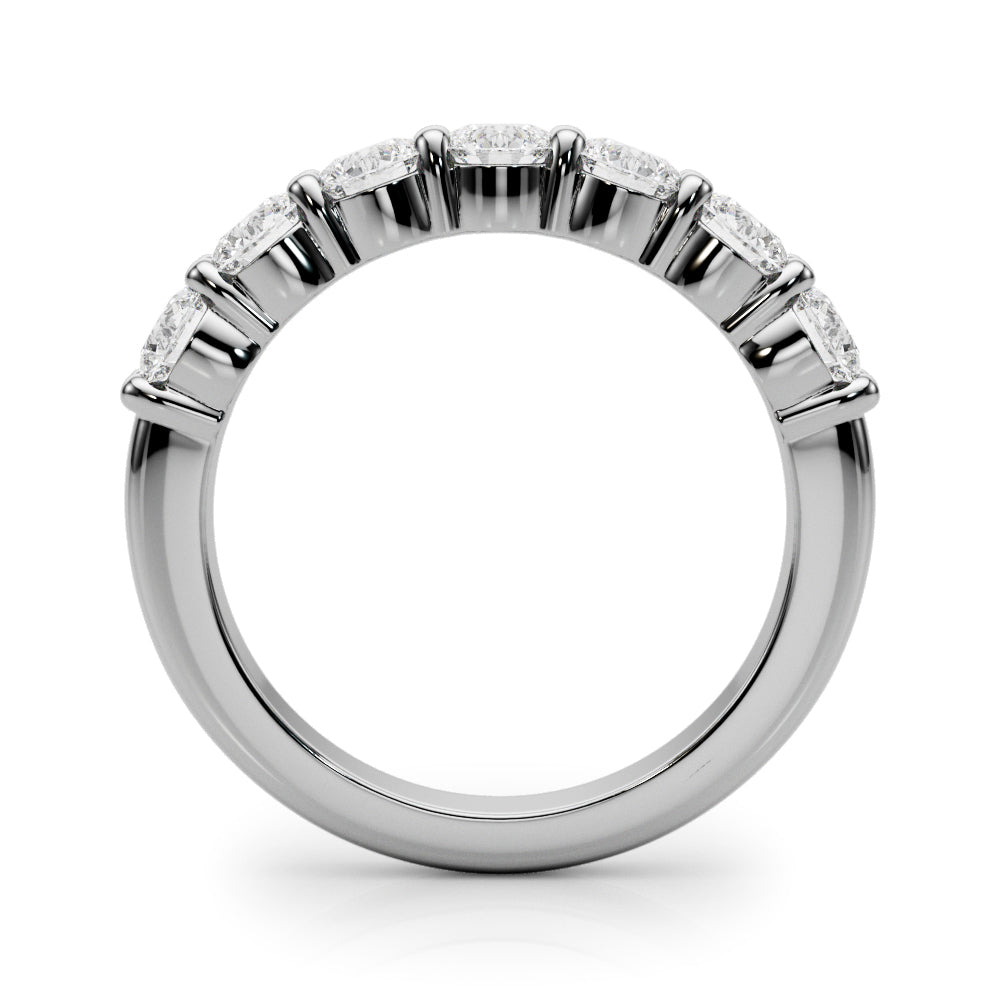 Wiolette Seven-stone Round Half-eternity Band