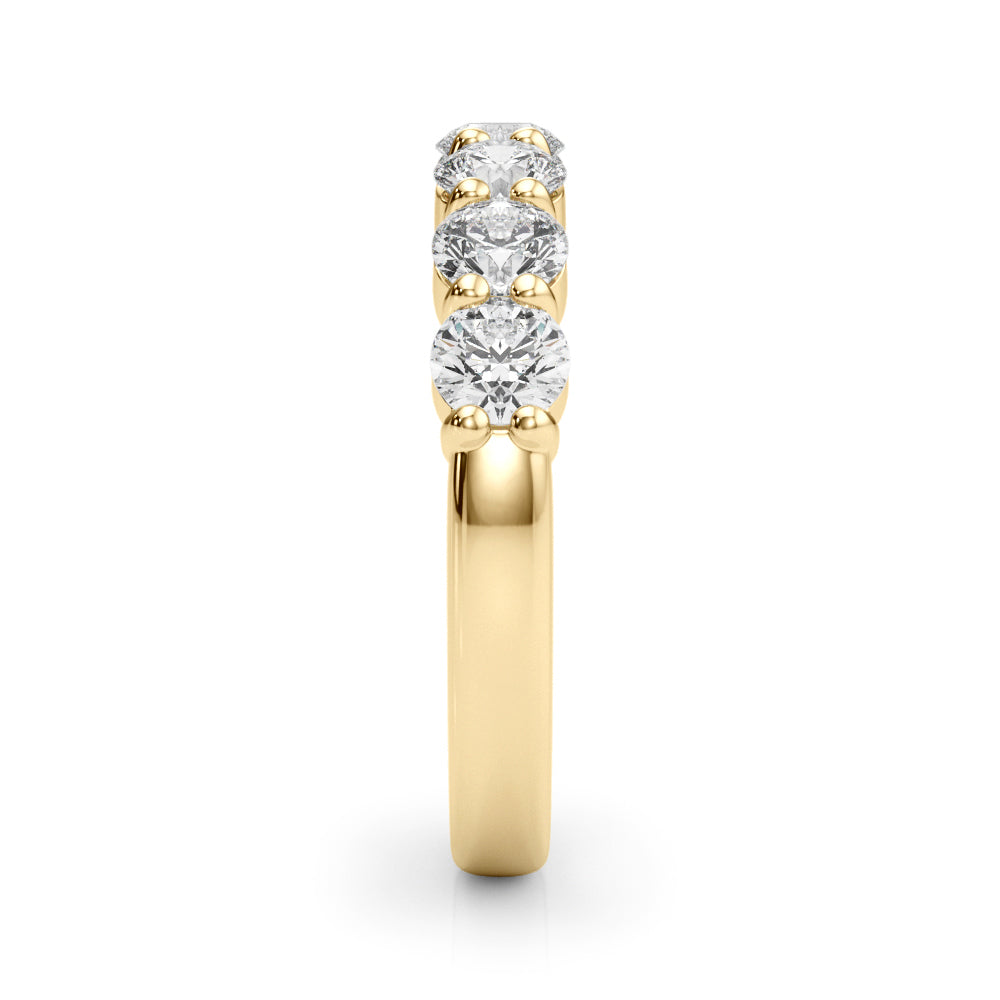 Wiolette Seven-stone Round Half-eternity Band
