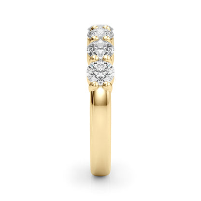 Wiolette Seven-stone Round Half-eternity Band