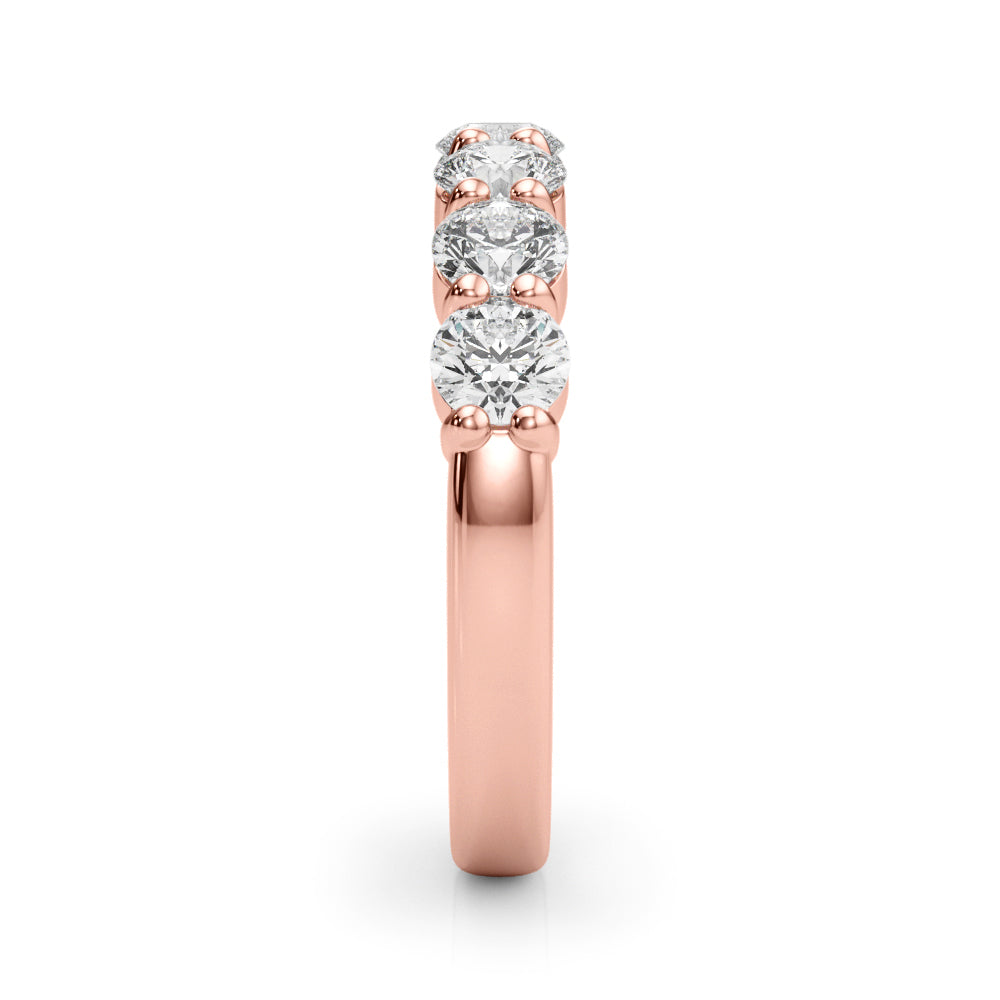 Wiolette Seven-stone Round Half-eternity Band
