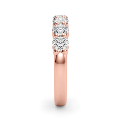 Wiolette Seven-stone Round Half-eternity Band