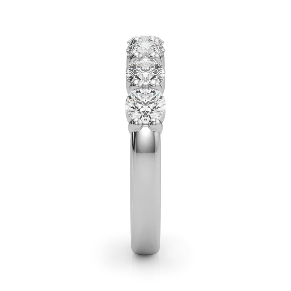 Wiolette Seven-stone Round Half-eternity Band