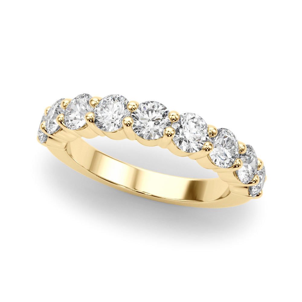 Aurore Nine-stone Prong-set Half-eternity Band