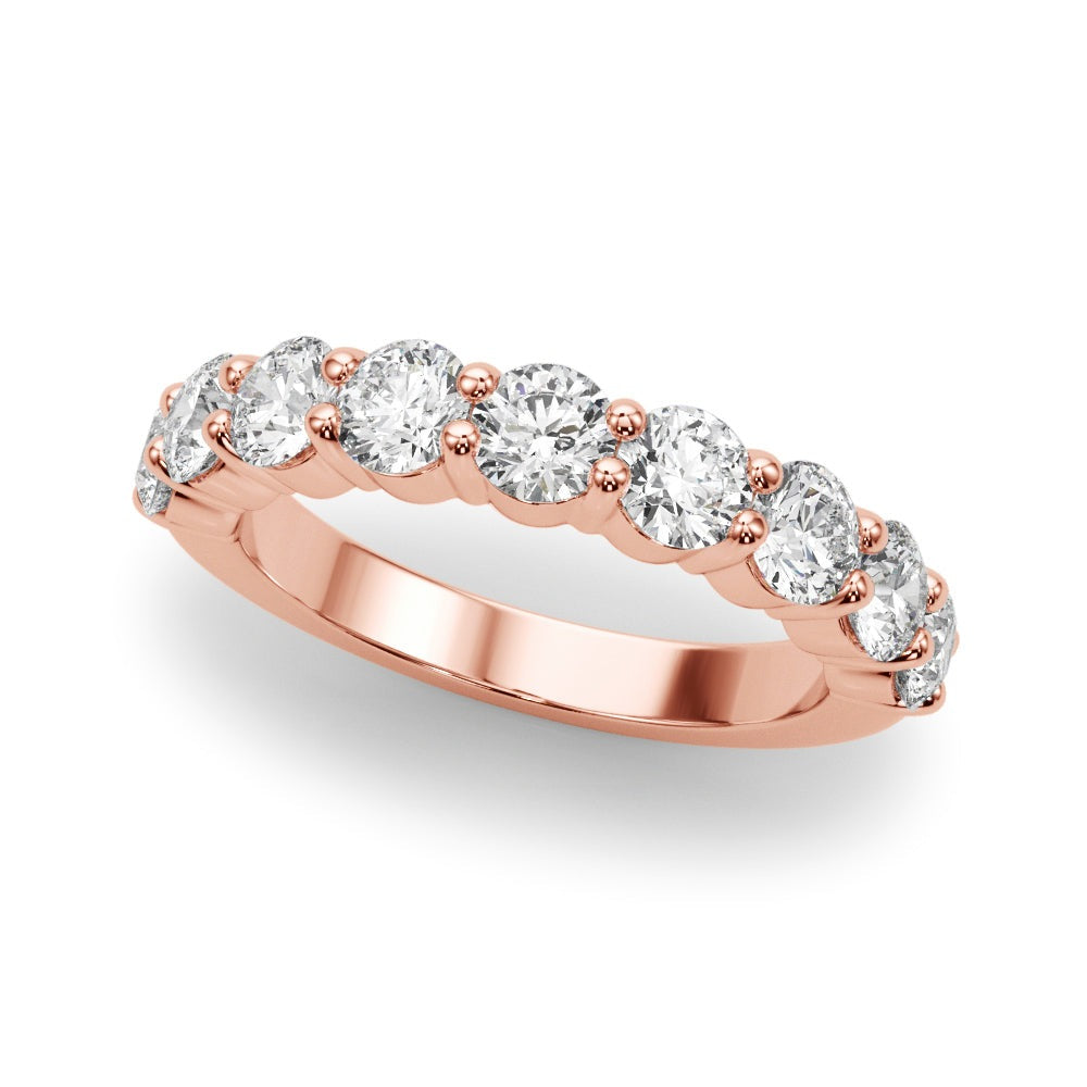 Aurore Nine-stone Prong-set Half-eternity Band