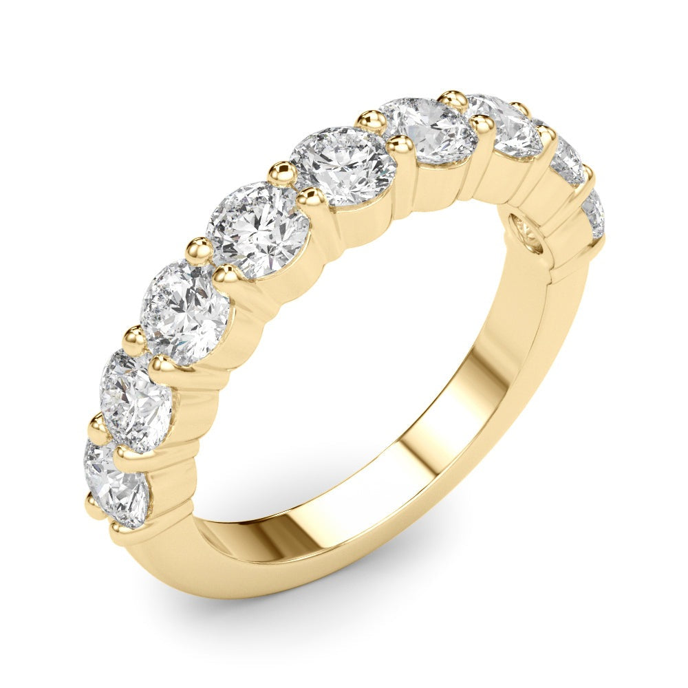Aurore Nine-stone Prong-set Half-eternity Band