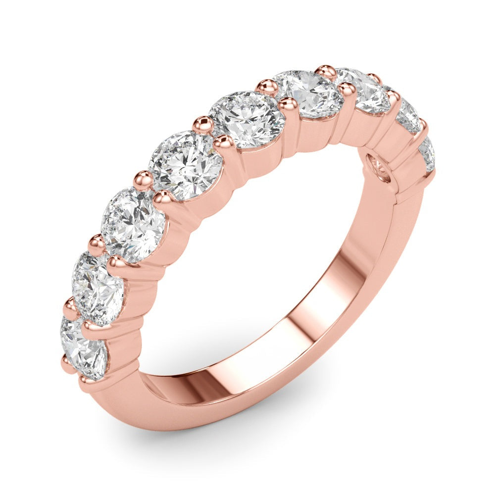 Aurore Nine-stone Prong-set Half-eternity Band