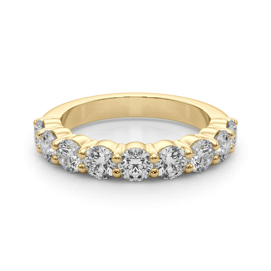 Aurore Nine-Stone Prong-Set Half-Eternity Band