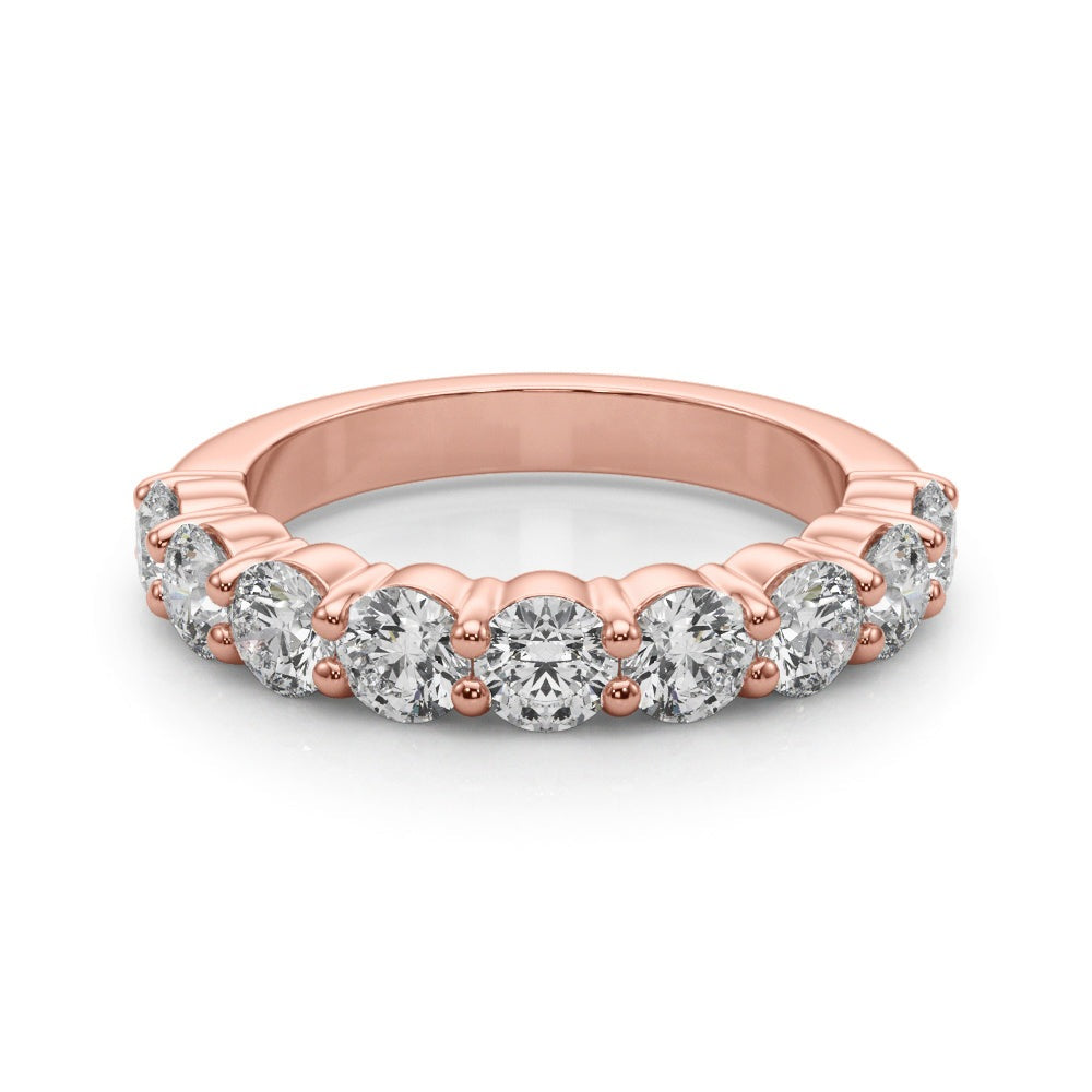 Aurore Nine-stone Prong-set Half-eternity Band