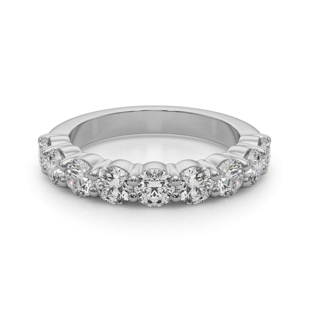 Aurore Nine-stone Prong-set Half-eternity Band
