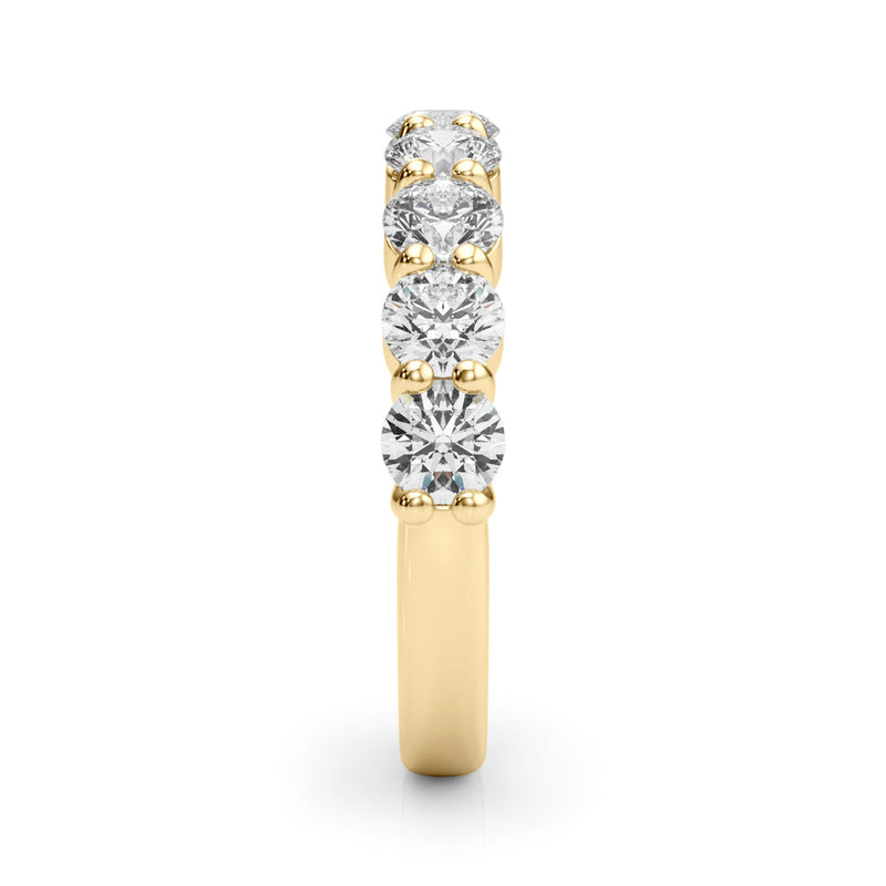 Aurore Nine Stone Prong Set Half Eternity Band