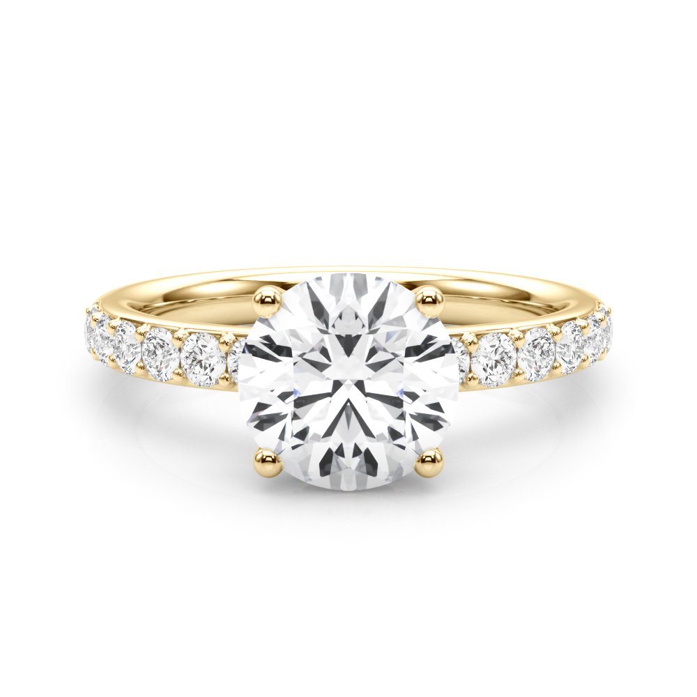 Sophie Round Hidden Halo Engagement Ring