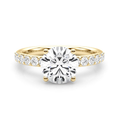 Sophie Round Hidden Halo Engagement Ring