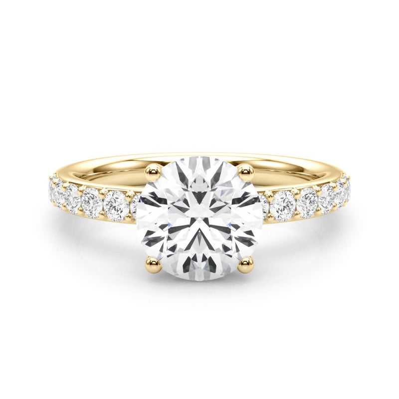 Sophie Round Hidden Halo Engagement Ring