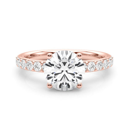 Sophie Round Hidden Halo Engagement Ring