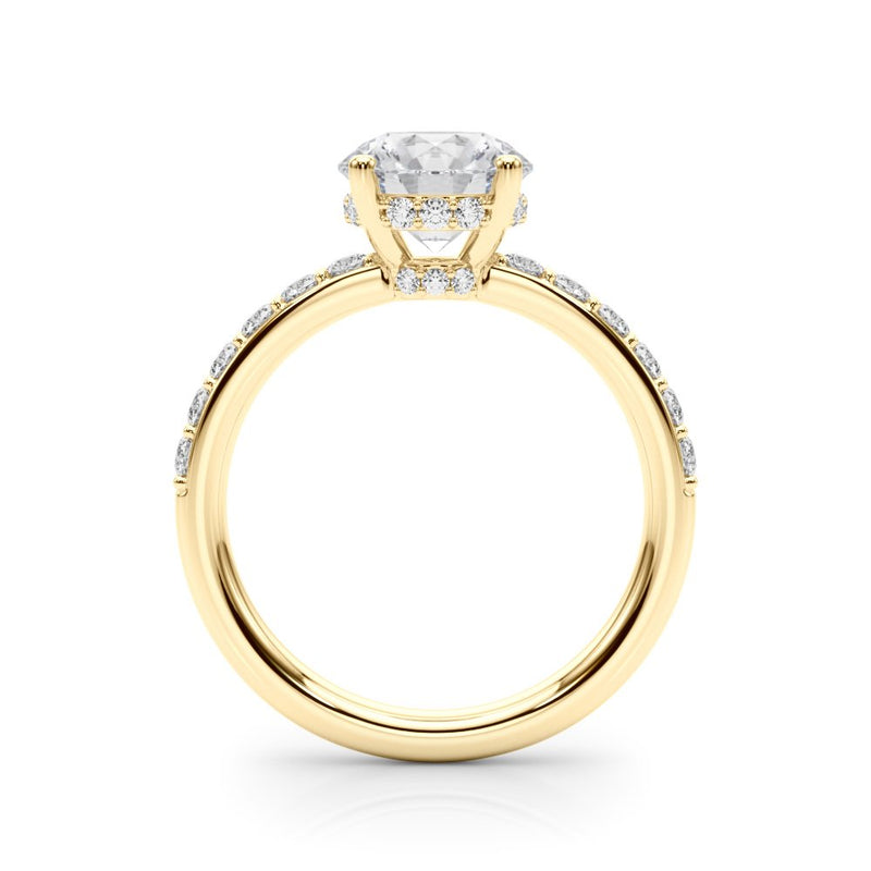 Sophie Round Hidden Halo Engagement Ring