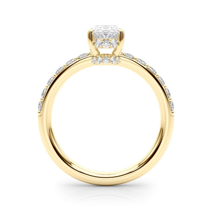 Alice Oval Hidden Halo Engagement Ring