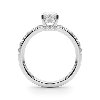 Alice Oval Hidden Halo Engagement Ring
