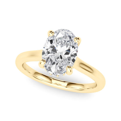 Chloe Oval Hidden Halo Engagement Ring