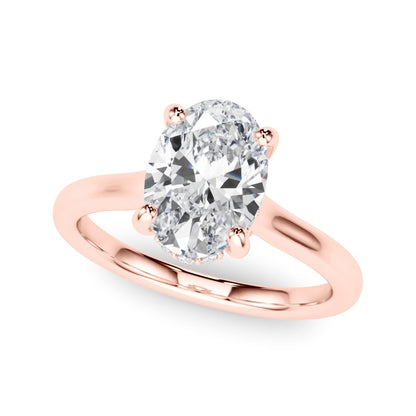Chloe Oval Hidden Halo Engagement Ring