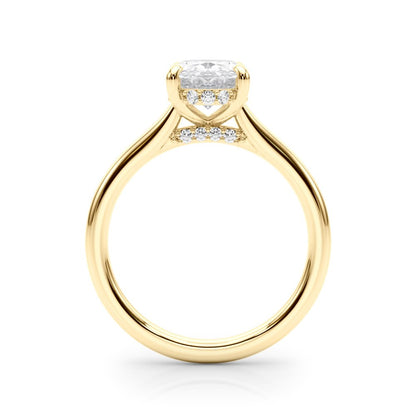 Chloe Oval Hidden Halo Engagement Ring
