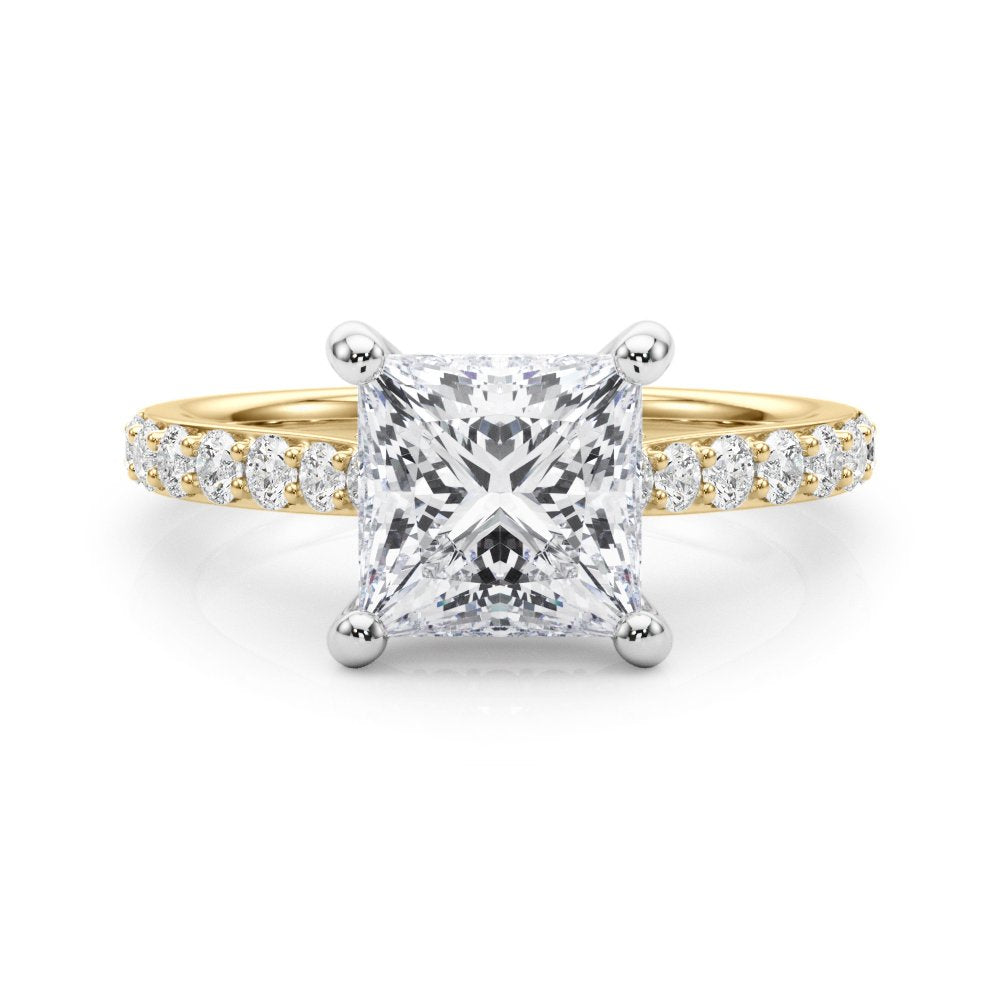 Emma Princess Hidden Halo Engagement Ring