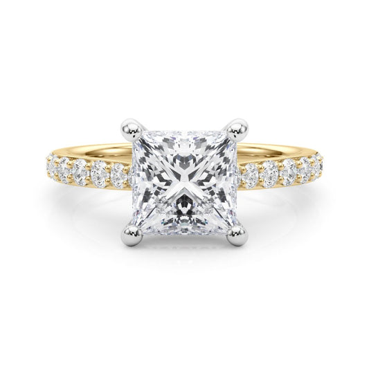 Emma Princess Hidden Halo Engagement Ring