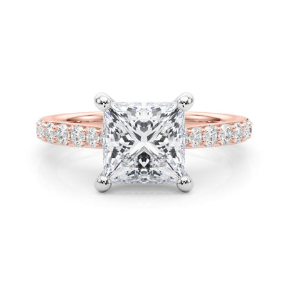 Emma Princess Hidden Halo Engagement Ring