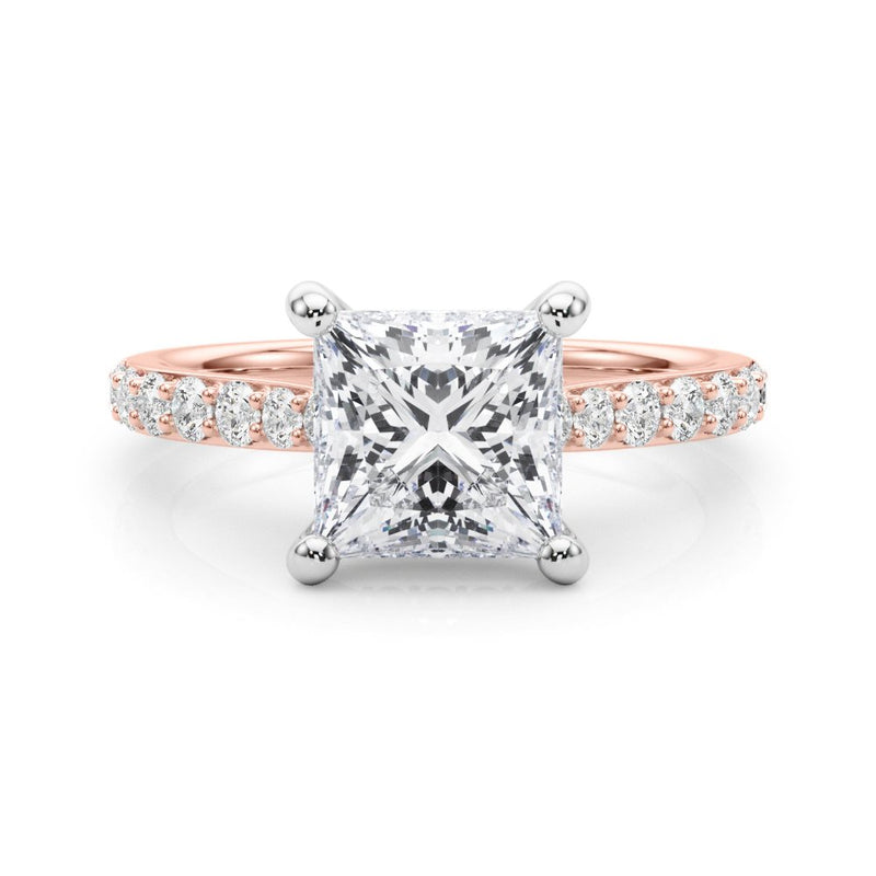 Emma Princess Hidden Halo Engagement Ring