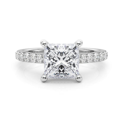 Emma Princess Hidden Halo Engagement Ring
